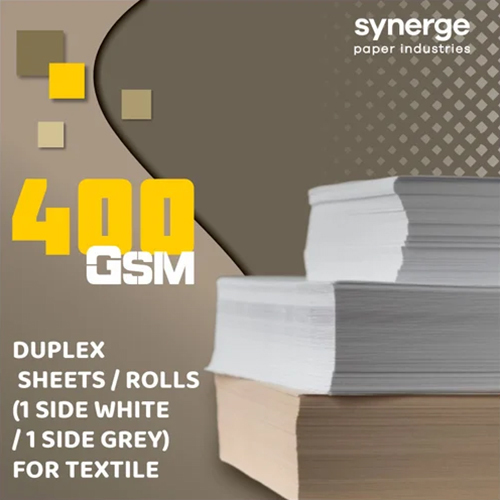 400 Gsm Duplex Board Sheets - Color: White And Brown