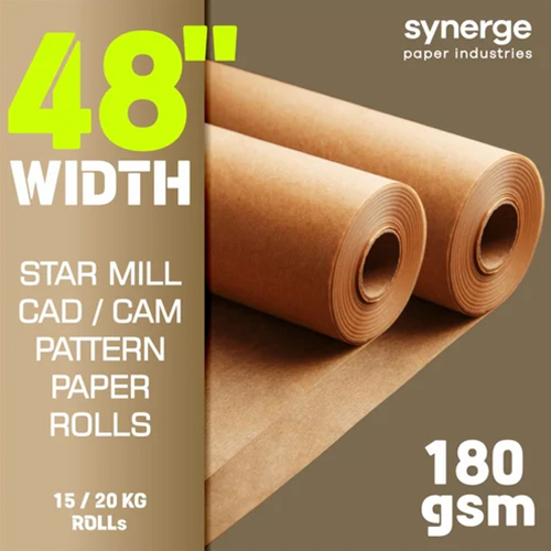48 Inch CAD CAM Star Mill Pattern Paper Rolls
