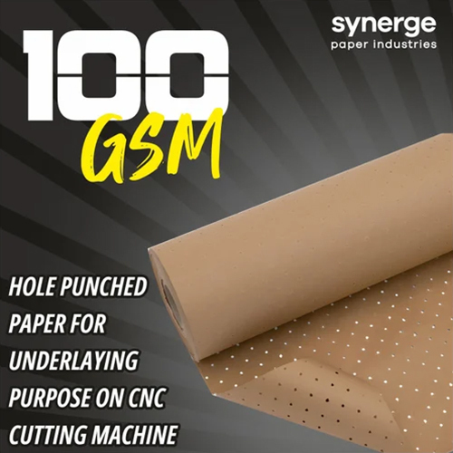 62 Inch 100 GSM Perforated Paper Hole Punch Paper Roll for Auto Cutter