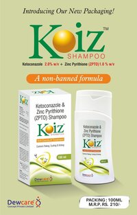 Koiz Shampoo - Contains Ketoconazole + Zpto | Effective Anti-dandruff Formula, Soothes Scalp Irritation, Controls Fungal Growth