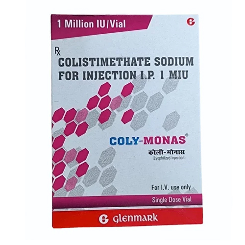 Colistimethate Sodium Injection IP - Liquid Solution, 1 MIU Dosage, Suitable for All Ages | Storage: Dry Place, Administer as Directed