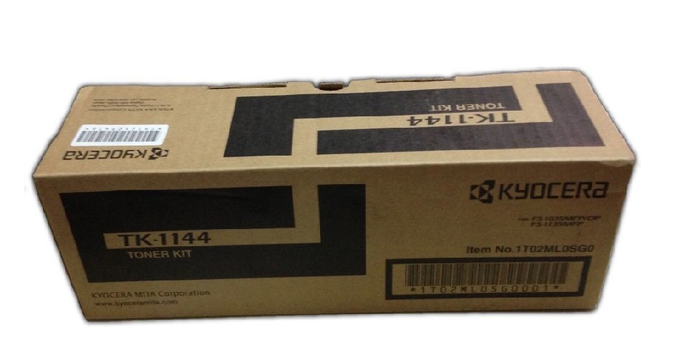 Kyocera Tk 1144 Toner Cartridge Kit - Color: Black