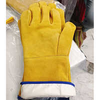 6 Fingers Reversible industrial Leather Gloves