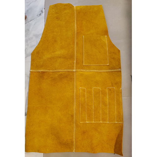 Yellow Leather Apron With Back Jeans Clothes
