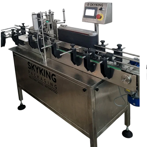 Flat Bottle Sticker Labeling Machine