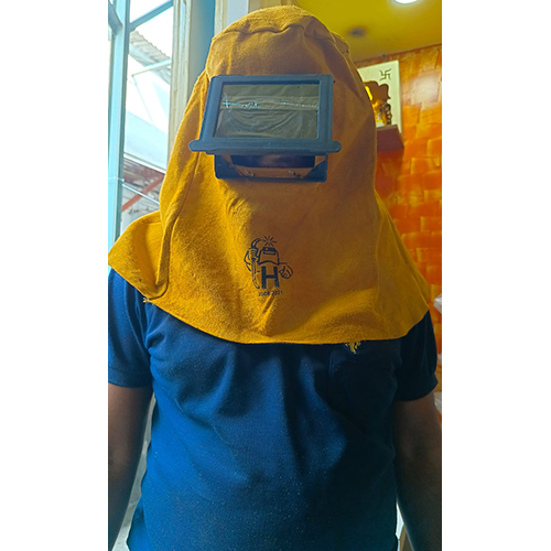 Leather Welding Hood With Glass