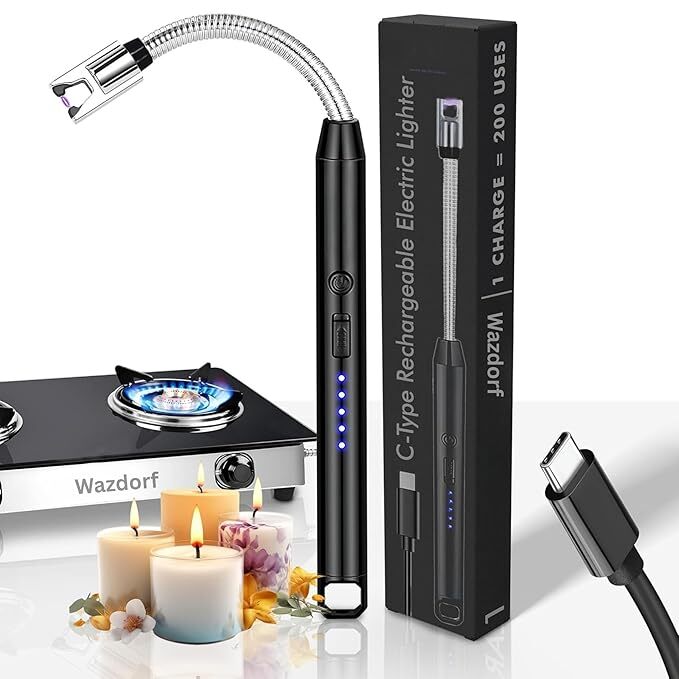 Rechargeable Electric Gas Lighter for Home Use Candle Lighter Plasma Lighter