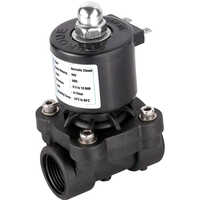 Plastic Solenoid Valve - Color: Black