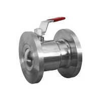 Flush Bottom Ball Valve - Stainless Steel, High Pressure, Silver Finish , Manual Operation For Industrial Use