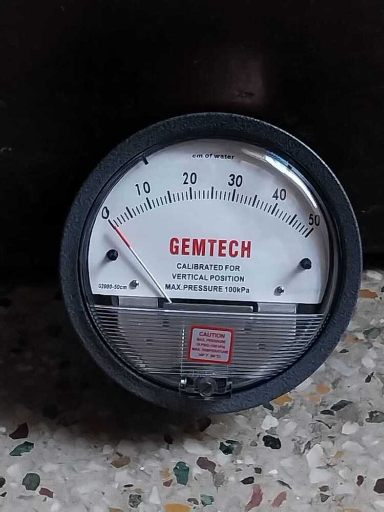 Gemtech Instruments G2000-50cm Differential Pressure Gage 0-50 Cm - Accuracy: A A 2% (-Ha Model A A 1) Of Fs (A A 3% (-Ha A A 1.5%) On -0