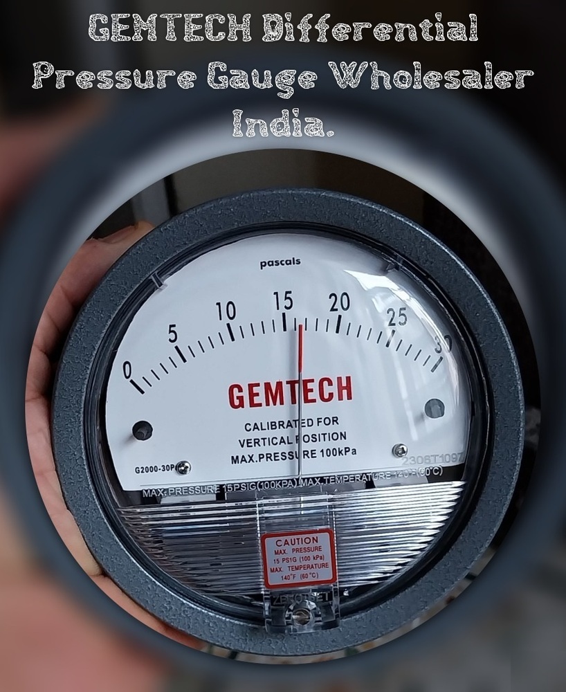 Gemtech Instruments G2000-125pa Differential Pressure Gage 0-125 Pa