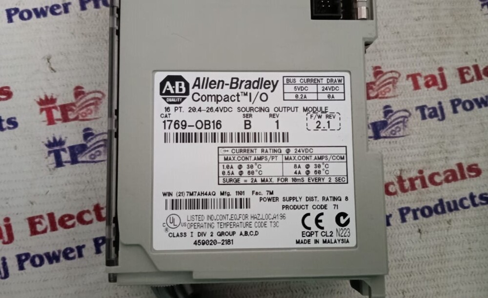 ALLEN BRADLEY 1769-OB16 PLC