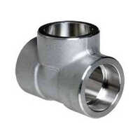 Ms Forged Socket Welded Tee - Color: Silver