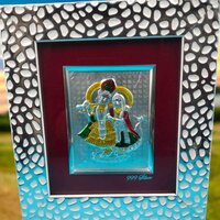 Radha Krishna Silver Frame - Features: High Quality