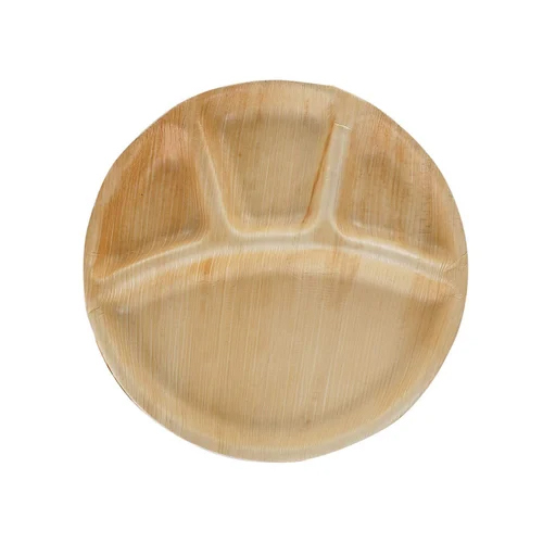 Areca Leaf Compartment Plate - Application: Events And Parties