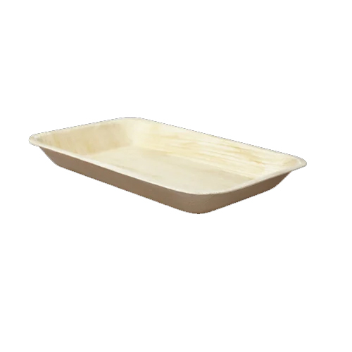 Plain Rectangle Areca Leaf Plate - Application: Events And Parties