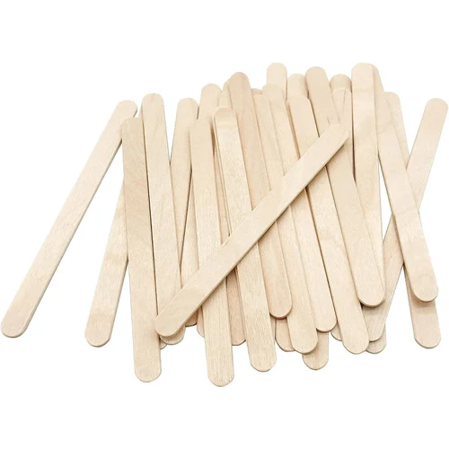 Disposable Wooden Ice Cream Stick - Color: Beige