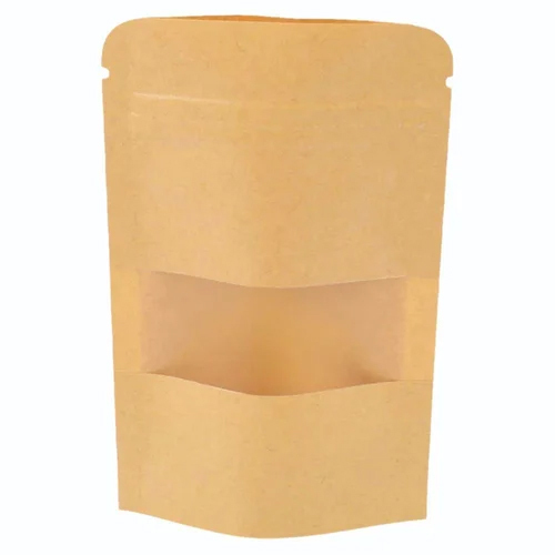 Kraft Paper Stand Up Pouch - Color: Brown