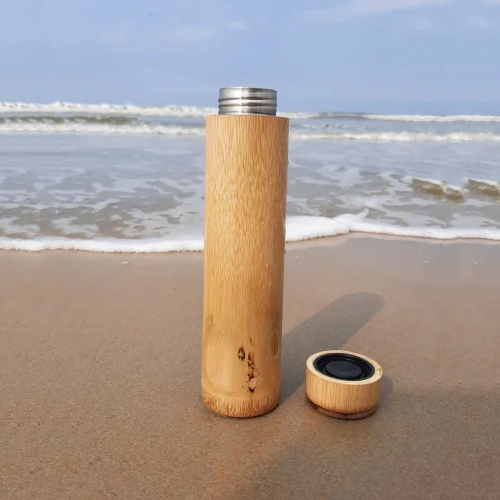 Bamboo Water Bottle - Capacity: 750 Milliliter (Ml)