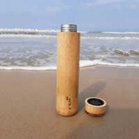 Bamboo Water Bottle - Capacity: 750 Milliliter (ml)