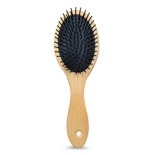 Wooden Hair Brush - Color: Beige And Black