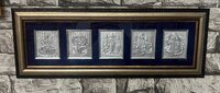 5 God silver plated frame