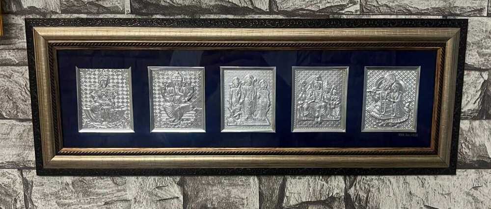 5 God silver plated frame