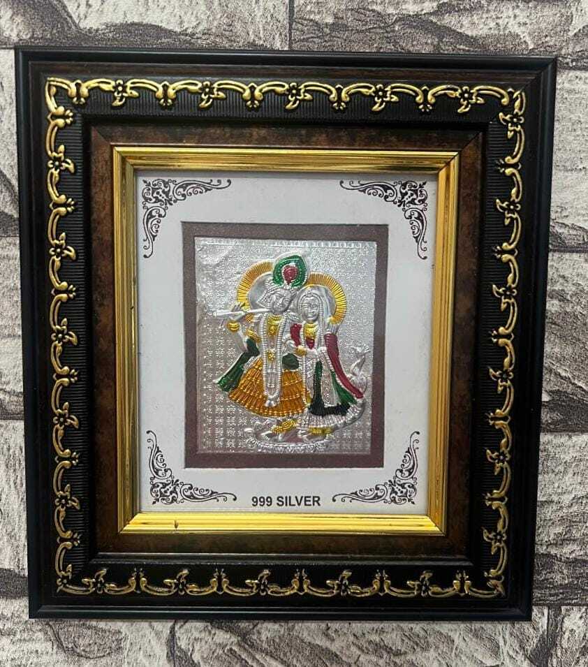 Radha krishna silver 1no frame