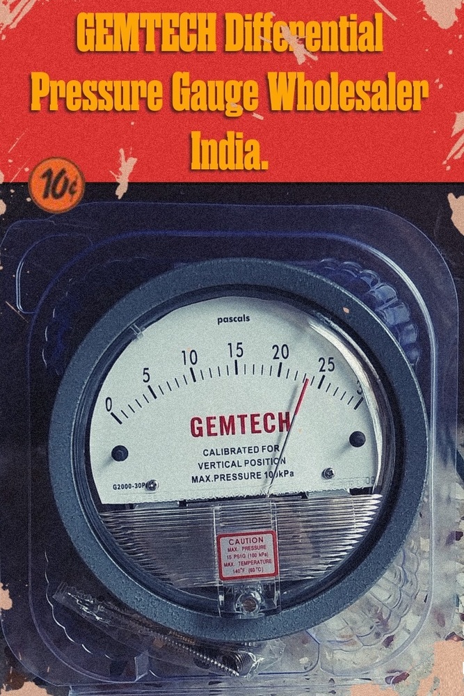 Gemtech Instruments G2000-100cm Differential Pressure Gage 0-100 Cm - Accuracy: A A 2% (-Ha Model A A 1) Of Fs (A A 3% (-Ha A A 1.5%) On -0