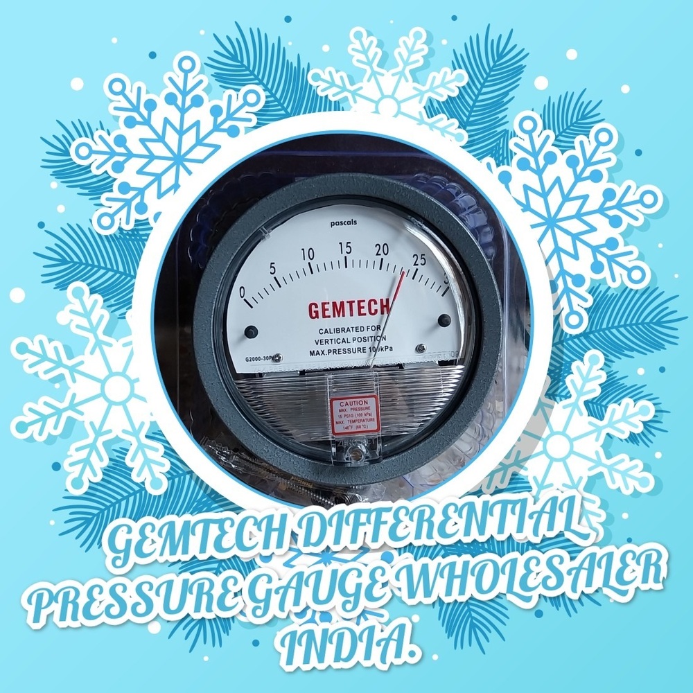 GEMTECH Instruments G2000-100CM Differential Pressure Gage 0-100 CM