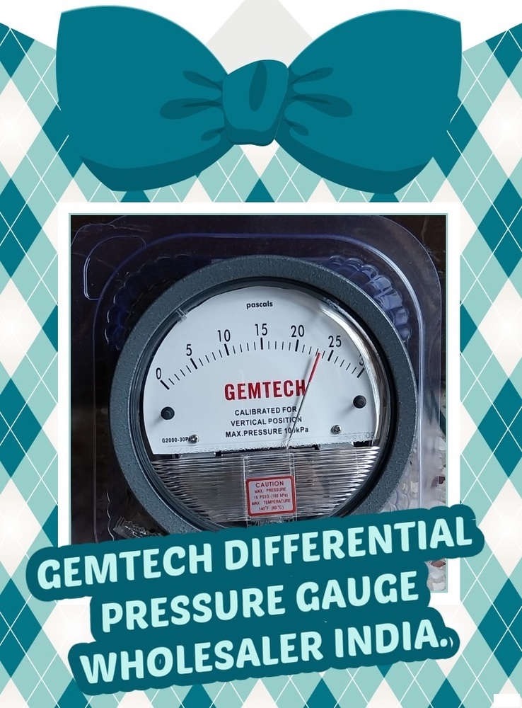 GEMTECH Instruments G2000-100CM Differential Pressure Gage 0-100 CM