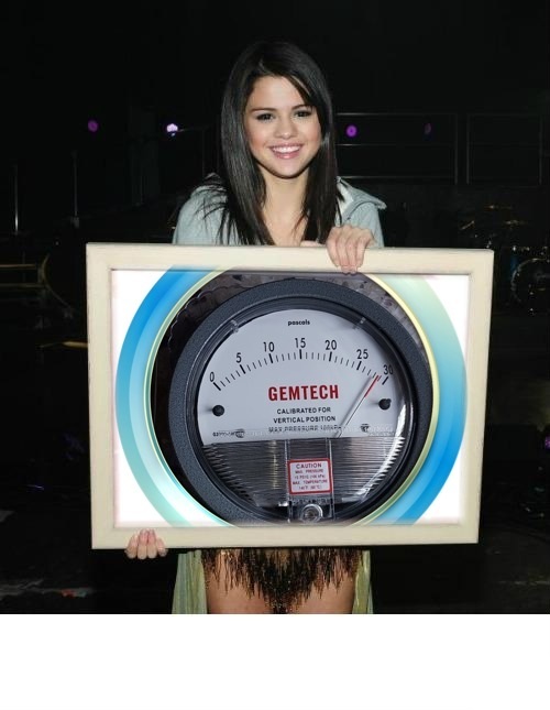 GEMTECH Differential Pressure Gauge Range 2-0-2 CM