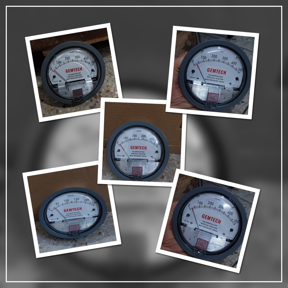 Gemtech Instruments G2000-200cm Differential Pressure Gage 0-200 Cm - Accuracy: A 2% (-Ha Model A 1) Of Fs (A 3% (-Ha A 1.5%) On -0