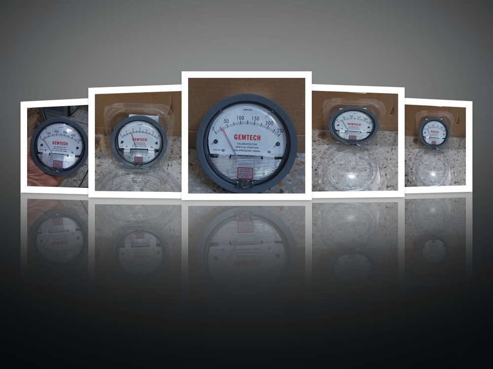 Gemtech Instruments G2000-200cm Differential Pressure Gage 0-200 Cm - Accuracy: A 2% (-Ha Model A 1) Of Fs (A 3% (-Ha A 1.5%) On -0