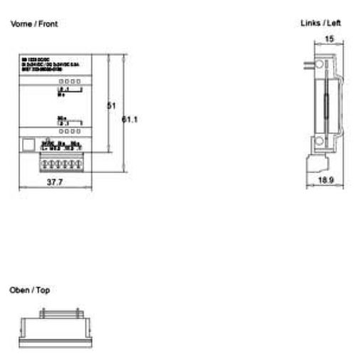 SIEMENS S7-1200 PLC MODULE 6ES7223-0BD30-0XB0