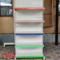 End Display Rack - Cold Rolled Steel, 5-6 Adjustable Shelves, Color-coded Fronts | Heavy Duty, Space-saving Design, Ideal For Retail Spaces