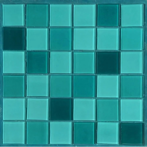 Crystal Mosaic Aqua Blue - Thickness: 6-8 Millimeter (Mm)