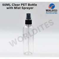 50ml Boston PET Bottle with Black Mist Sprayer
