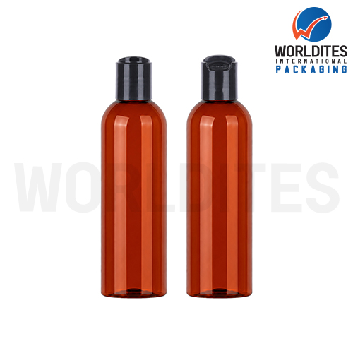 200 Ml Body Wash Bottle With Disc Top Cap - Color: Amber