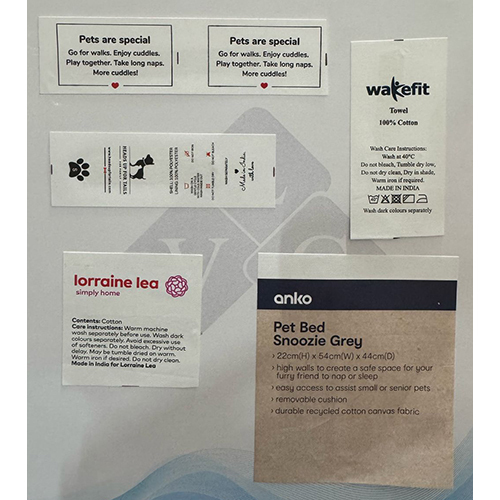 Printed Woven Washcare Labels