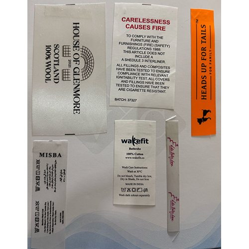 Printed Woven Washcare Labels