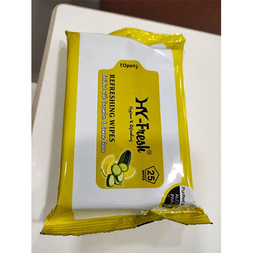 Refreshing Wet Wipes - Cucumber And Lemon - Application: Household