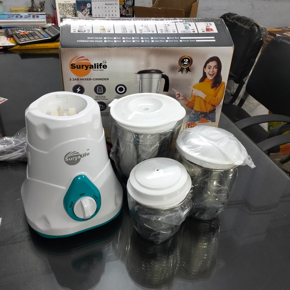 600W Mixer Grinder Qute 3 Jar