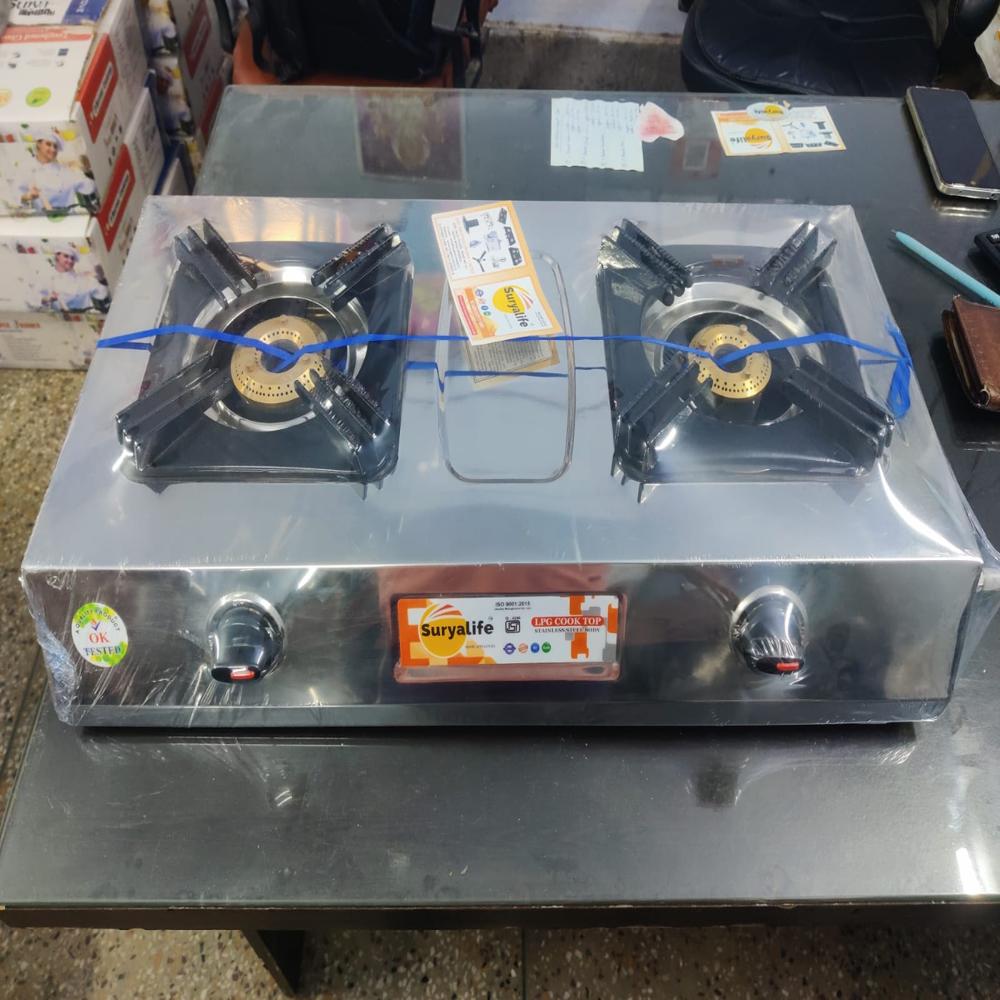 2burner stainless steel stove