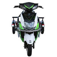 Mild Steel Frame Motorbike Aluminium Alloy Drums Chrome Plated Mud Guard Black Coating - Color: White