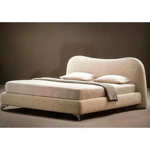 Upholstered Fabric Double Bed - Color: Different Available
