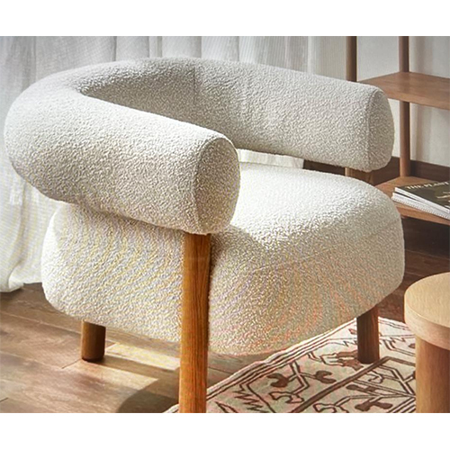 Boucle Swivel Arm Chair - Color: Different Available