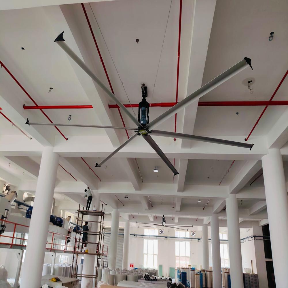 6 Blade Hvls Fans - Blade Material: Metal