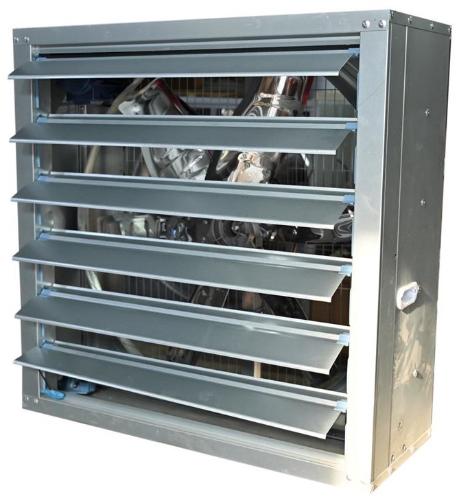 Industrial Exhaust Fan - Metal Blades, 6 Blades, White Color, Wall-mounted, Electrical Power, 220-415 Volt, Warranty Included