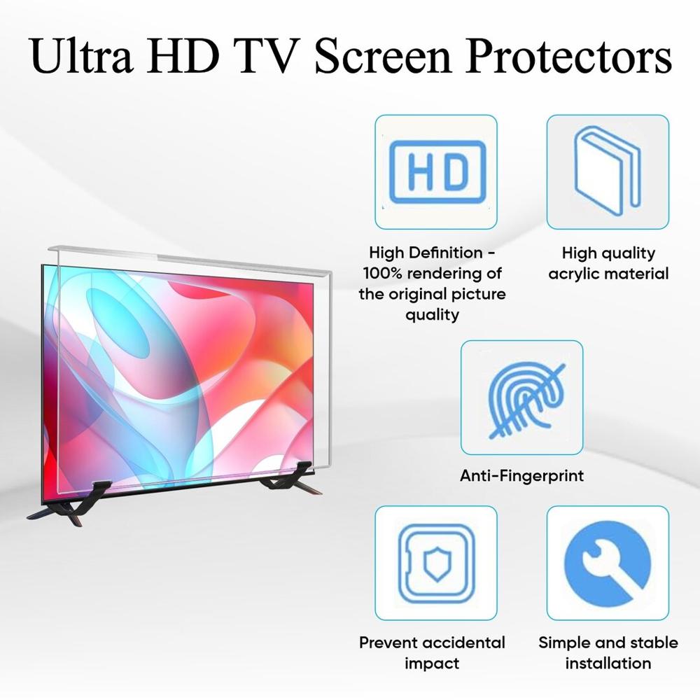 ULTRAMAC 50 inch LED TV Screen Guard Un-breakable Tempered Glass